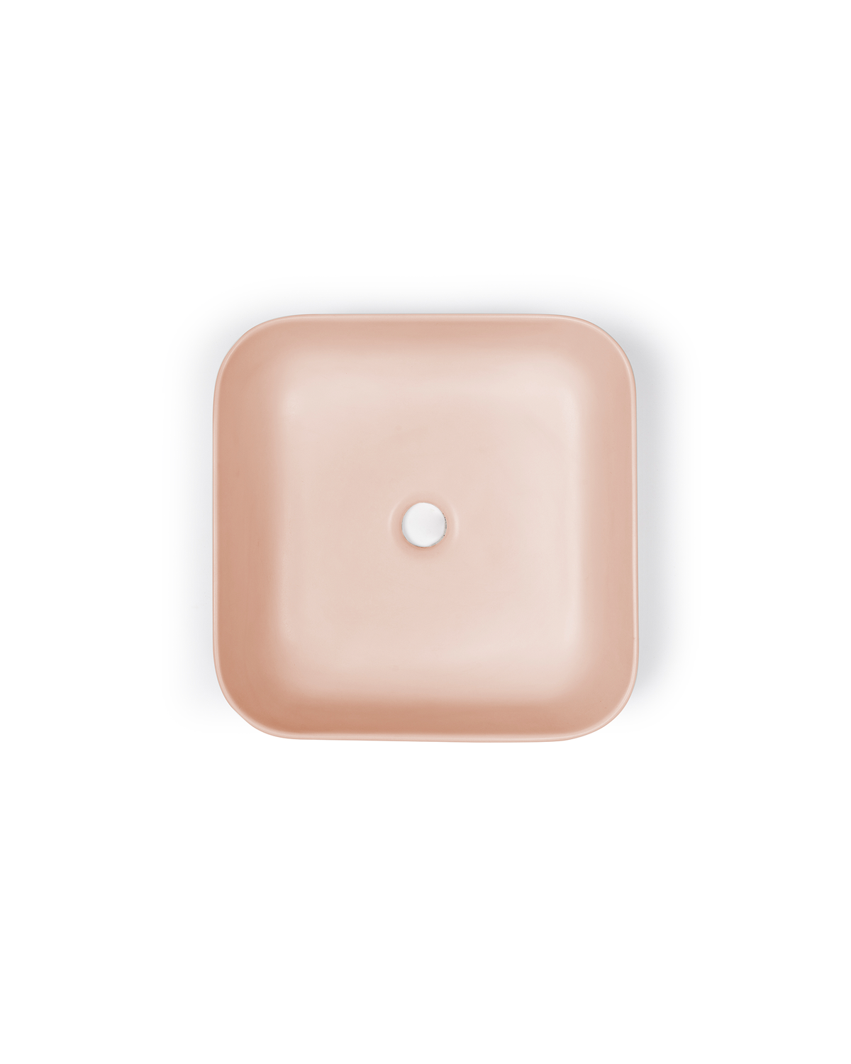 Cube Basin - Wall Hung (Blush Pink)