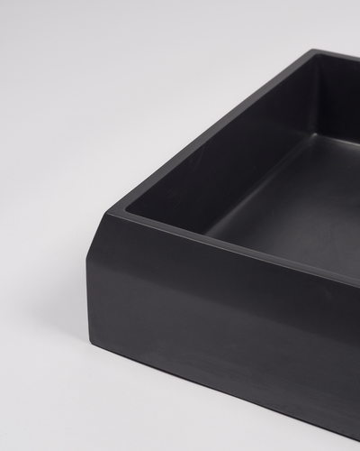 Prism Rectangle Basin - Surface Mount (Charcoal)