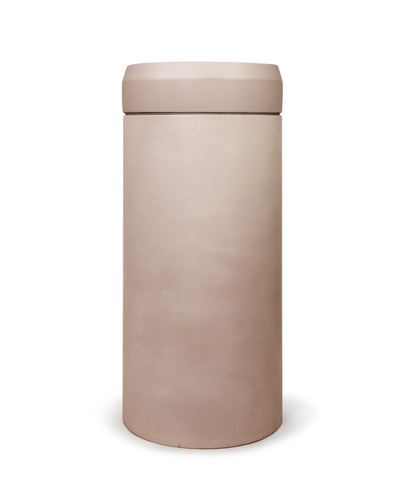 Cylinder Prism Circle Basin - Blush Pink