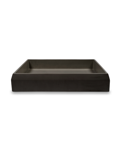 Prism Rectangle Basin - Wall Hung (Charcoal)