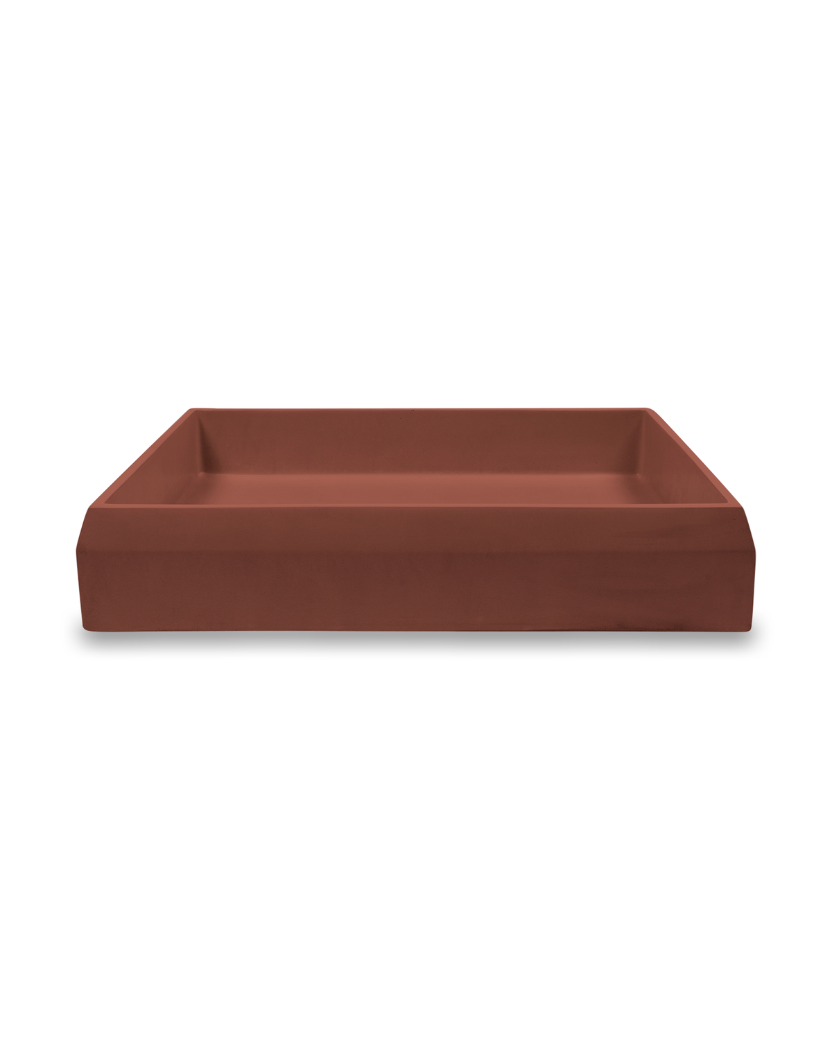 Prism Rectangle Basin - Surface Mount (Clay)