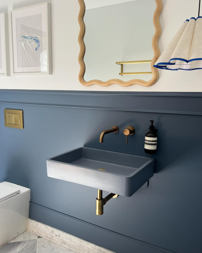 Vesl Rectangle Basin - Surface Mount (Copan Blue)