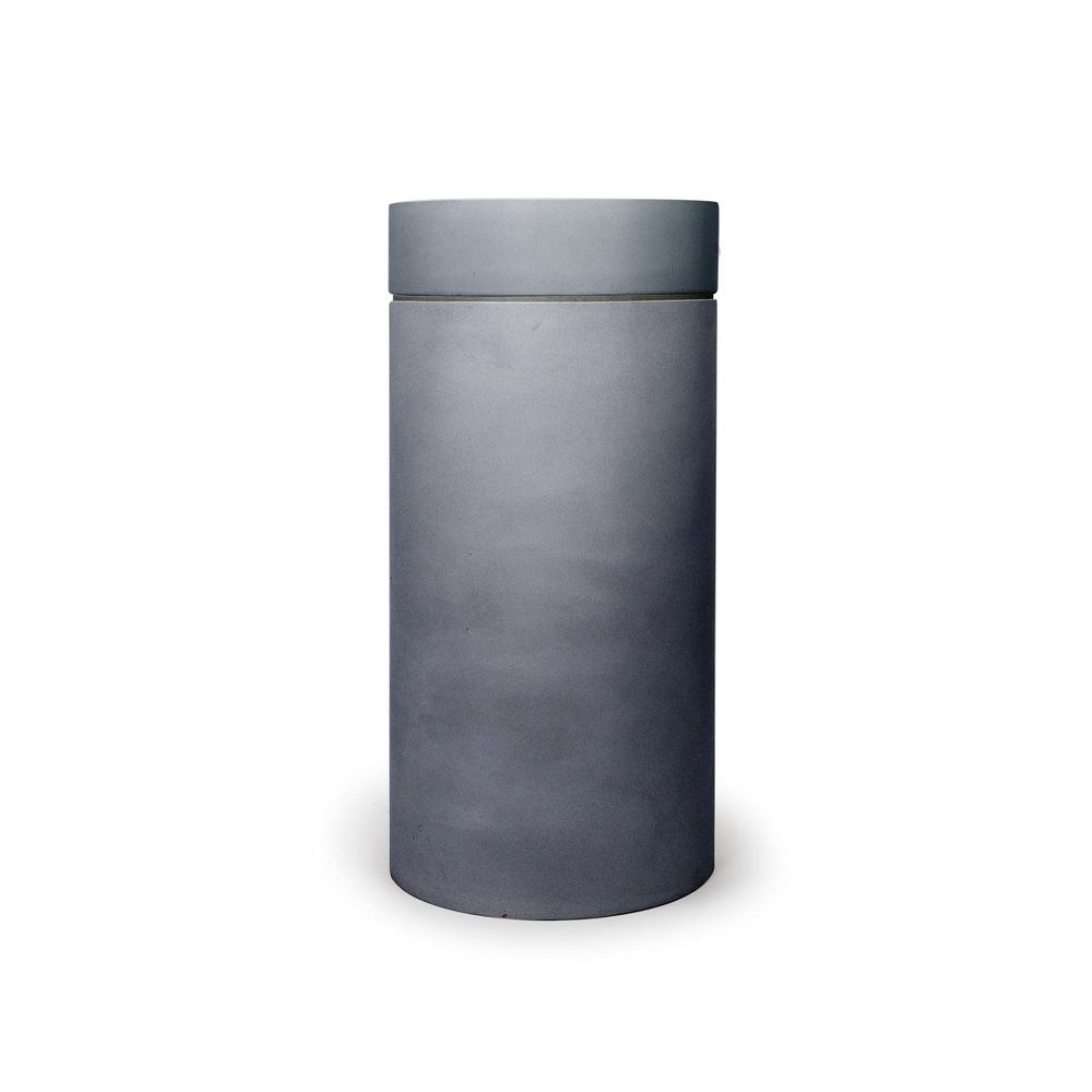 Cylinder with Tray - Hoop Basin (Copan Blue,Mid Tone Grey)